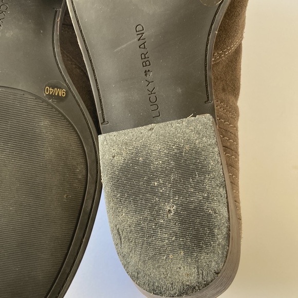 GUC LUCKY 🍀 BRAND Booties Folley Suede Bootie Women’s Size 9M Western Bo… - Picture 9 of 10